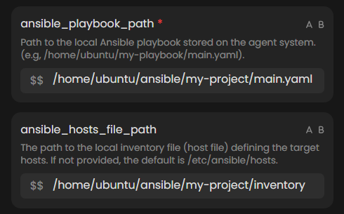 Ansible Local Params