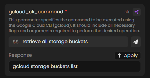 Gcloud Command AI