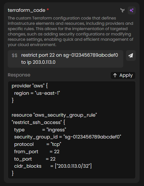 AI Generated Terraform Code