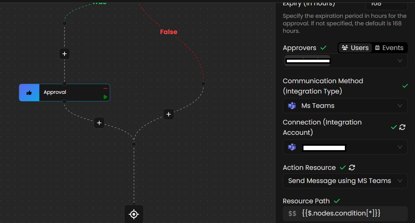 Approval Node Additional Configuration