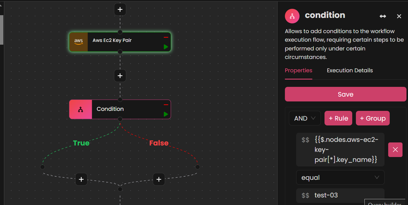 Condition Node Saved