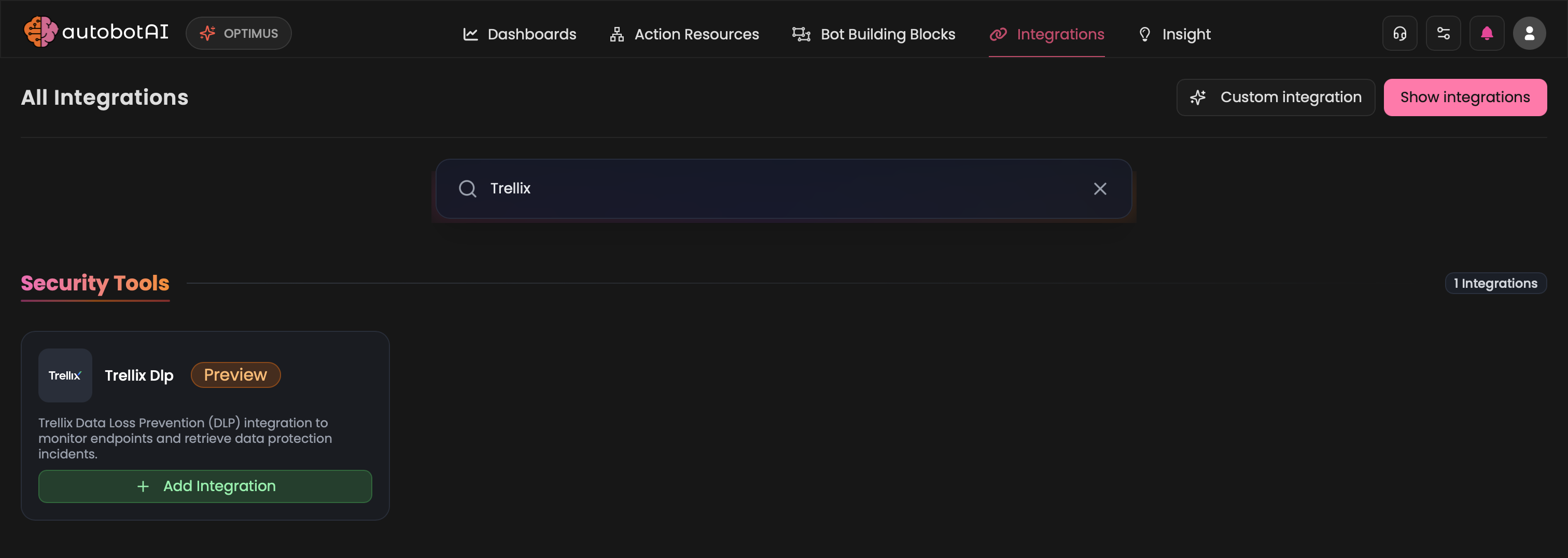 Search and Select Trellix DLP